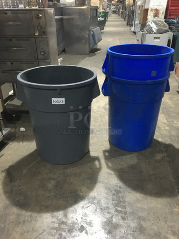 Large Round Garbage Bins! 3 X Your Bid!