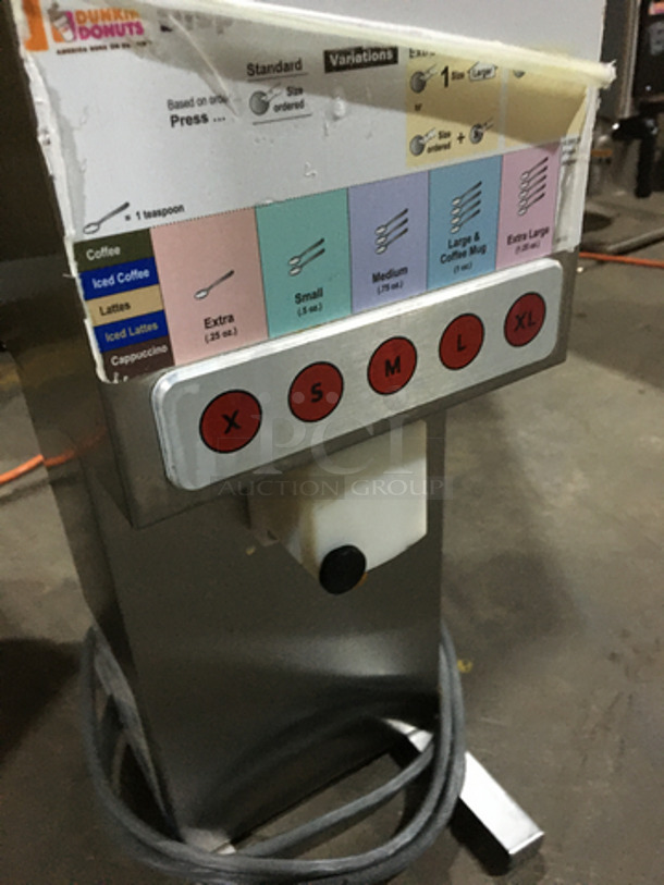 Sure Shot Commercial Electric Powered Countertop Sugar Dispenser! All Stainless Steel! Model AC6.E Serial 4507017678! 110V 1Phase! - Image 6 of 8