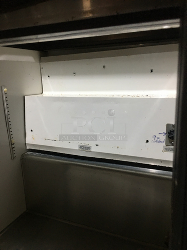 True Commercial Refrigerated Sandwich Prep Table! With Underneath Storage Space! All Stainless Steel! With Commercial Cutting Board! Model TSSU2708 Serial 6927796! 115V 1Phase! On Casters! - Image 6 of 10