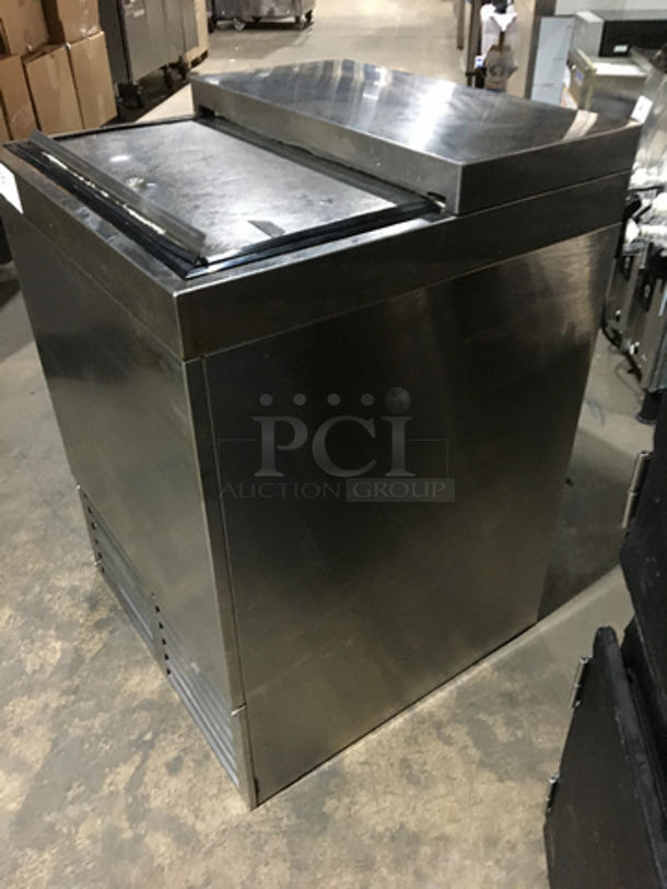 Wow! Krowne Commercial Beer Bottle Cooler! With Sliding Top Door! All Stainless Steel! Model BC24SS Serial 0002547! 115V 1Phase! On Commercial Casters! - Image 2 of 8