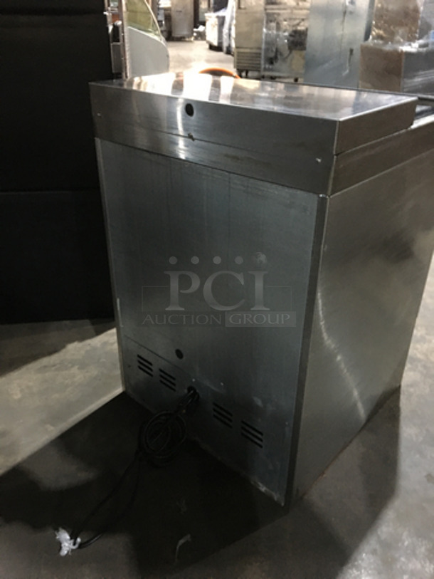 Wow! Krowne Commercial Beer Bottle Cooler! With Sliding Top Door! All Stainless Steel! Model BC24SS Serial 0002547! 115V 1Phase! On Commercial Casters! - Image 3 of 8