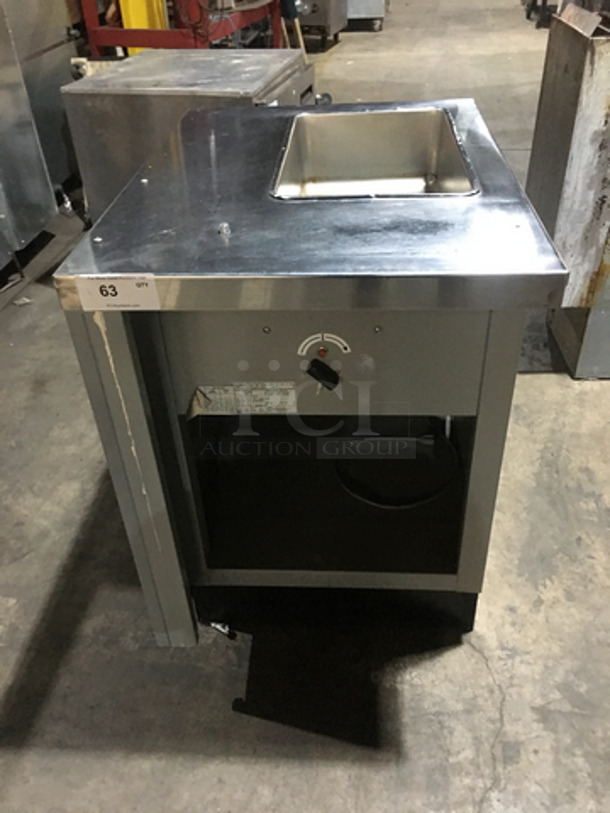 Duke Commercial Single Well Steam Table! With Underneath Storage Space! All Stainless Steel! Model SUBFC206LT Serial 01023255! 120V 1Phase! - Image 1 of 8