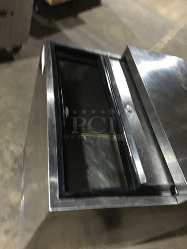 Wow! Krowne Commercial Beer Bottle Cooler! With Sliding Top Door! All Stainless Steel! Model BC24SS Serial 0002547! 115V 1Phase! On Commercial Casters! - Image 5 of 8