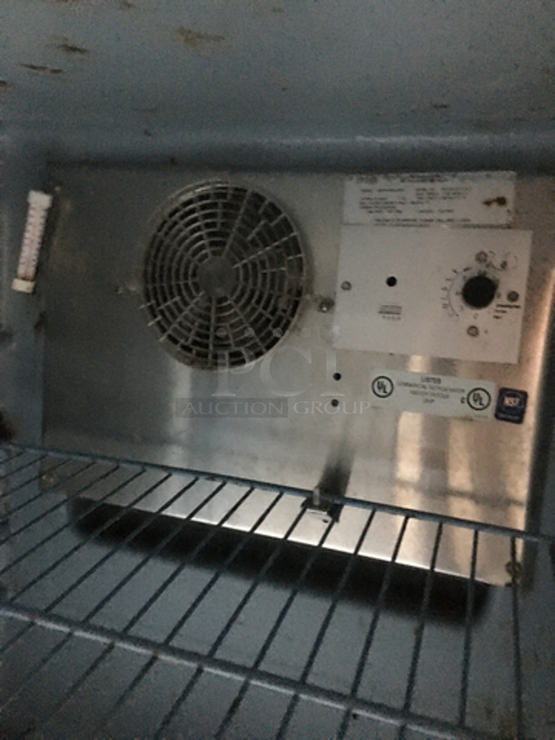 Delfield Commercial Single Door Refrigerated Lowboy! With Poly Coated Racks! All Stainless Steel! Model 406CADHLDD1 Serial 0503036101572T! 115V!  - Image 6 of 7