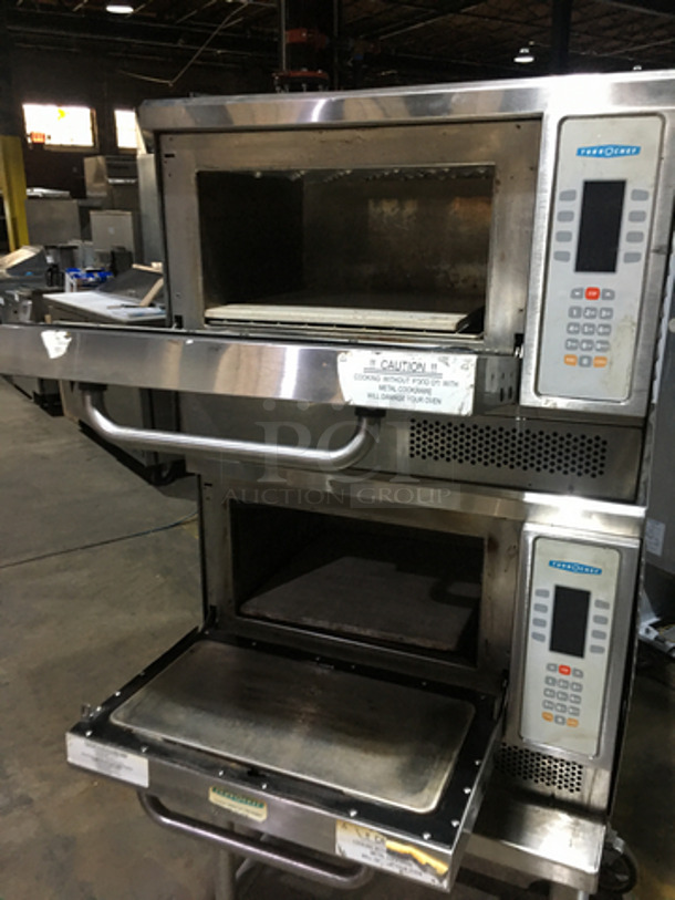 Turbo Chef Commercial Double Deck Rapid Cook Oven! One 2007! On Equipment Stand! All Stainless Steel! Model NGC Serial NGCD627540! 208/230/240V! On Casters! 2 X Your Bid! - Image 5 of 10