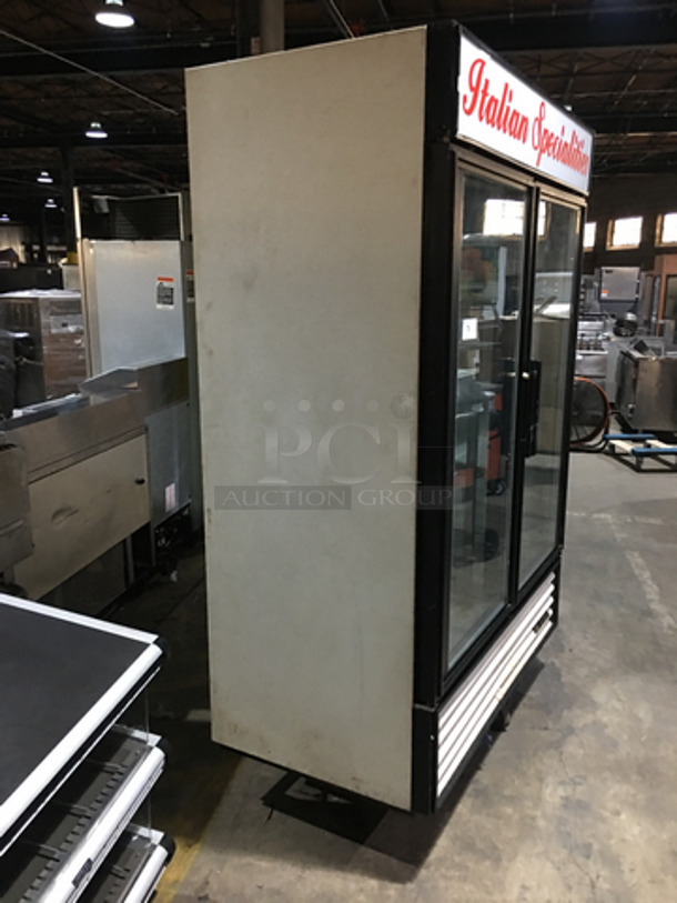 True Commercial 2 Door Reach In Freezer Merchandiser! With Poly Coated Racks! Model GDM49F Serial 12725332! 115/208/230V 1Phase! - Image 4 of 8