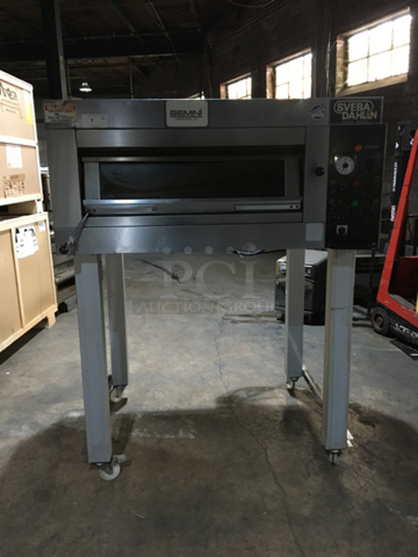 Amazing! Sveba Dahlin 2 Pan Electric Powered Baking Oven! With Baking Stones! With Steam Line! Gemini Edition! Model DC12DD Serial M2013341! 208/230/115V! On Legs With Casters! Working When Removed! - Image 10 of 10