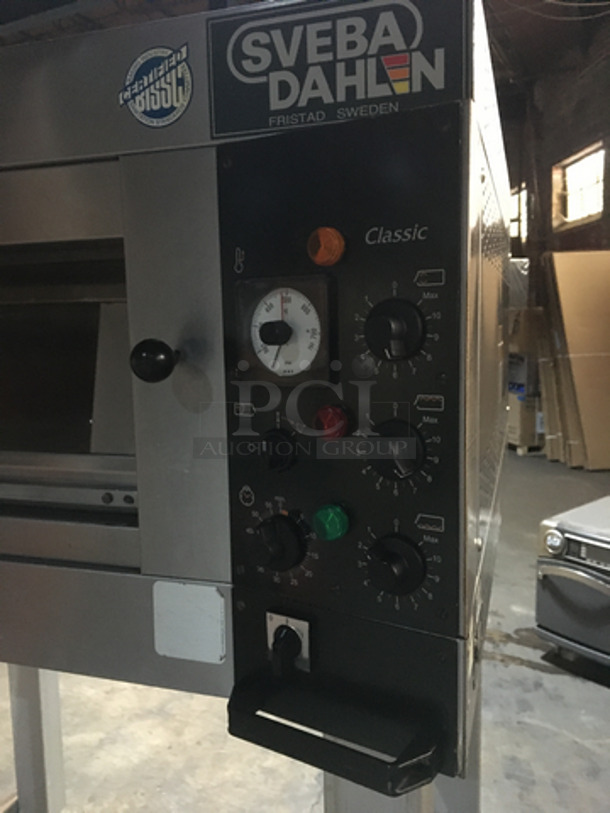 Amazing! Sveba Dahlin 2 Pan Electric Powered Baking Oven! With Baking Stones! With Steam Line! Gemini Edition! Model DC12DD Serial M2013341! 208/230/115V! On Legs With Casters! Working When Removed! - Image 6 of 10