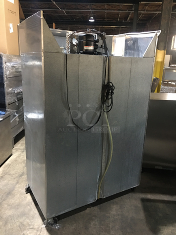 Continental Commercial 2 Door Reach In Refrigerator! All Stainless Steel! On Casters! - Image 2 of 9