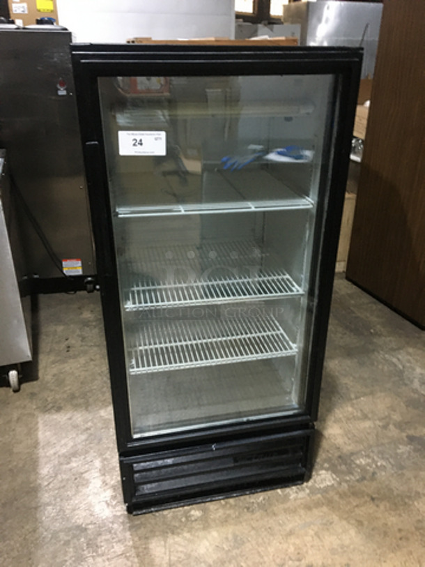 True Commercial Single Door Reach In Refrigerator Merchandiser! With Poly Coated Racks! Model GDM10 Serial 13114117! 115V 1Phase!