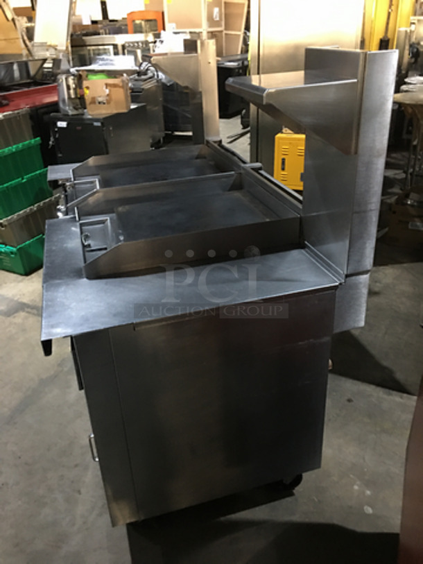 AMAZING! Southbend Commercial Heavy Duty Natural Gas Powered Double Plancha Work Station! With Dual Sided Work Ends! With Storage Space Underneath! All Stainless Steel! Model P24CPP Serial 16K51297!  - Image 2 of 12