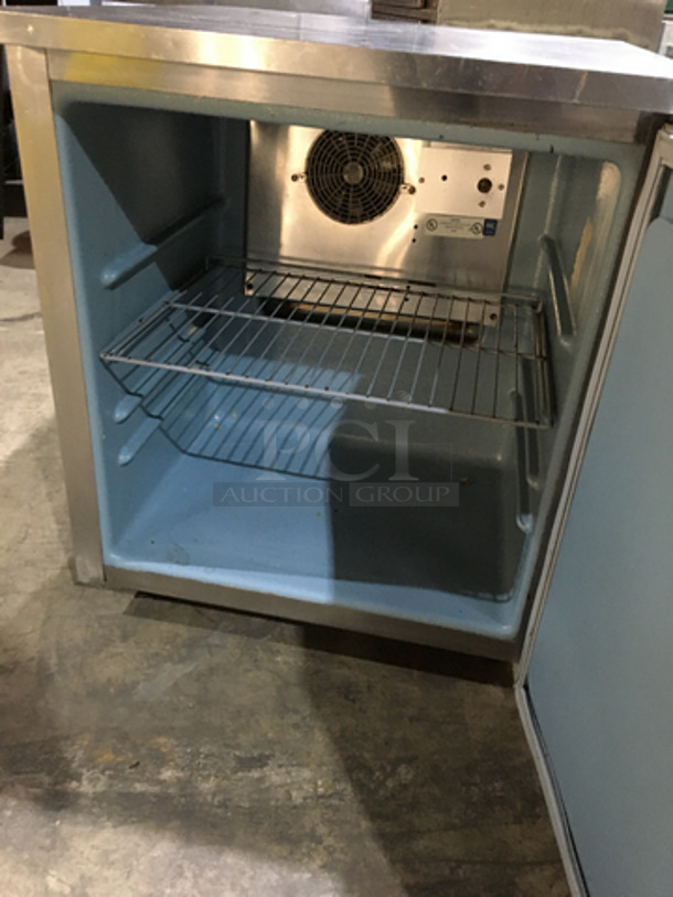 Delfield One Door Refrigerated Lowboy Worktop Cooler! All Stainless Steel! Model 406STAR Serial 0407036100476T! 115V 1 Phase!
 - Image 5 of 8