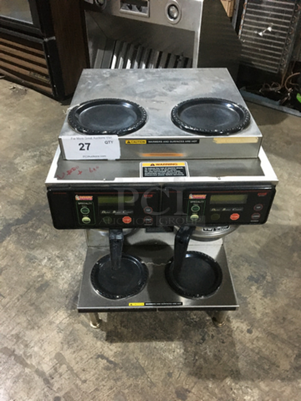 Bunn Commercial Countertop Dual Coffee Brewing Machine! Axiom Series! With 4 Coffee Pot Warming Stations! All Stainless Steel! - Image 1 of 7