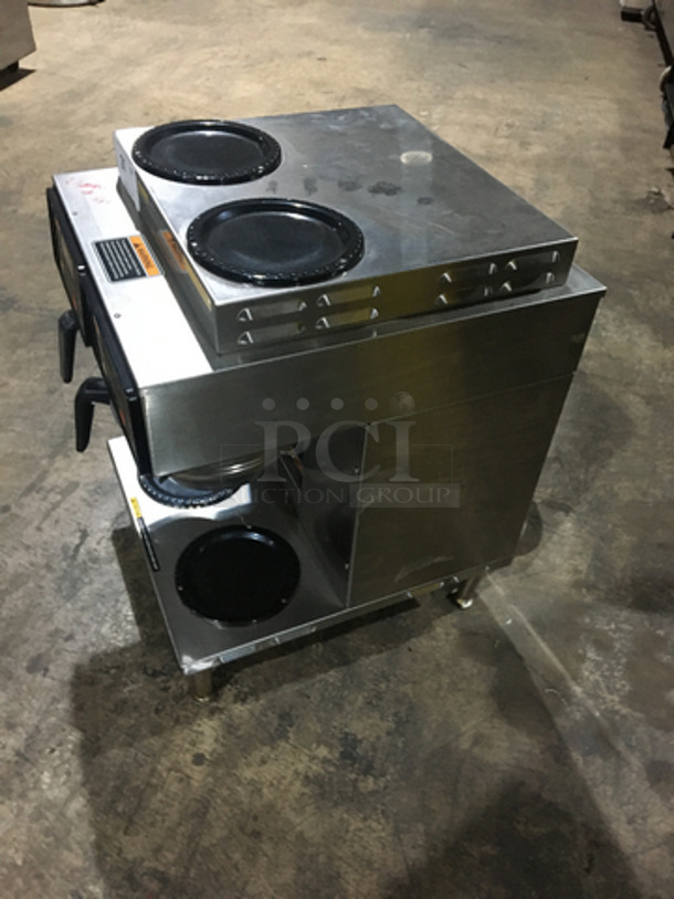 Bunn Commercial Countertop Dual Coffee Brewing Machine! Axiom Series! With 4 Coffee Pot Warming Stations! All Stainless Steel! - Image 2 of 7