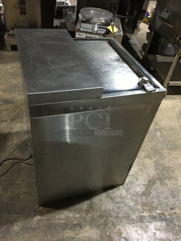 Wow! Krowne Commercial Beer Bottle Cooler! With Sliding Top Door! All Stainless Steel!  - Image 4 of 8
