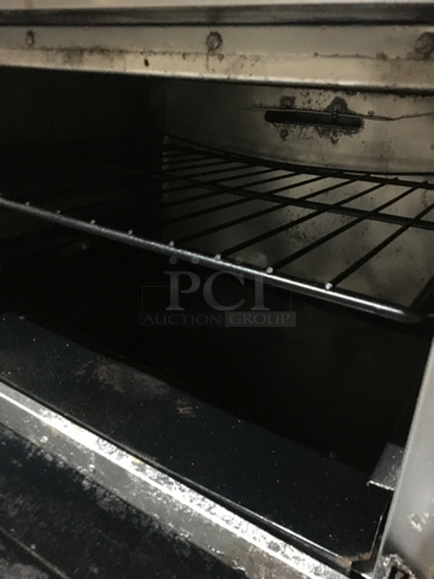 BEAUTIFUL! Vulcan Commercial Natural Gas Powered 10 Burner Stove! With Backsplash & Overhead Salamander Shelf! With 2 Full Size Ovens Underneath! On Commercial Casters! - Image 8 of 11