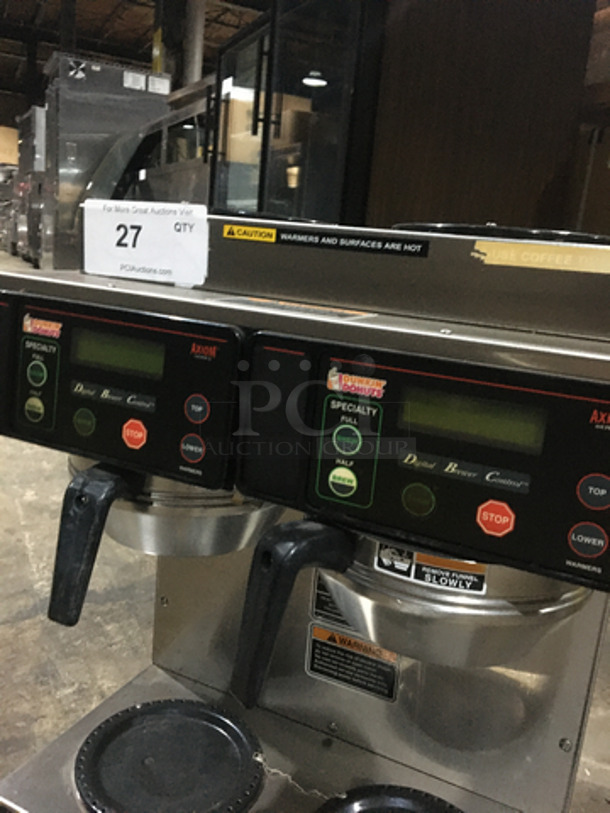 Bunn Commercial Countertop Dual Coffee Brewing Machine! Axiom Series! With 4 Coffee Pot Warming Stations! All Stainless Steel! - Image 5 of 7