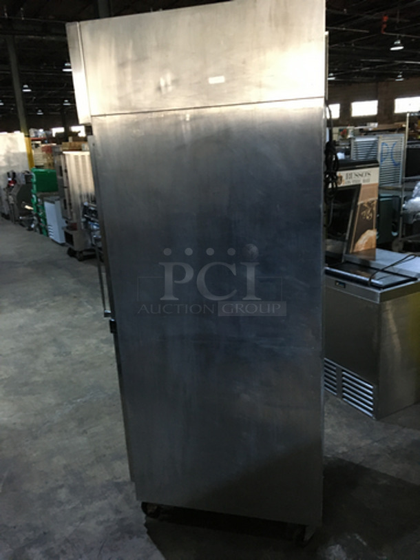 Continental Commercial Single Door Cooler Merchandiser! With Poly Coated Racks! Model 1RGD Serial 13644947! 115V 1Phase! On Casters! - Image 2 of 8