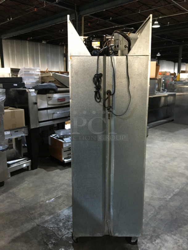 Continental Commercial Single Door Cooler Merchandiser! With Poly Coated Racks! Model 1RGD Serial 13644947! 115V 1Phase! On Casters! - Image 3 of 8