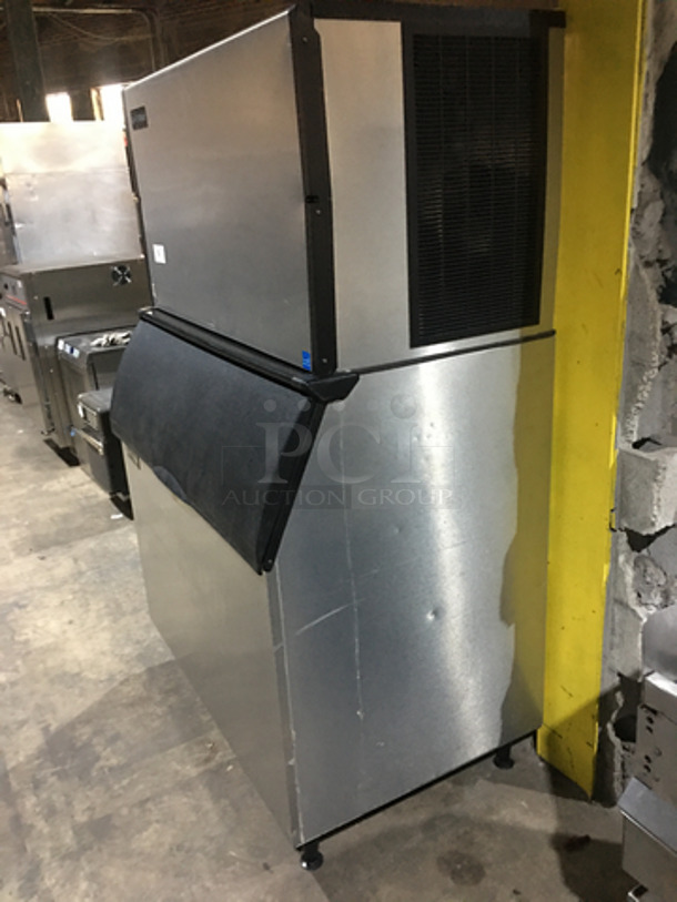 NICE! Ice-O-Matic Commercial Ice Making Machine! On Ice Bin! All Stainless Steel! Model ICE1406HA7 Serial 16111280011786! 208/230V 1Phase! On Legs! 2 X Your Bid! Makes One Unit! - Image 3 of 7