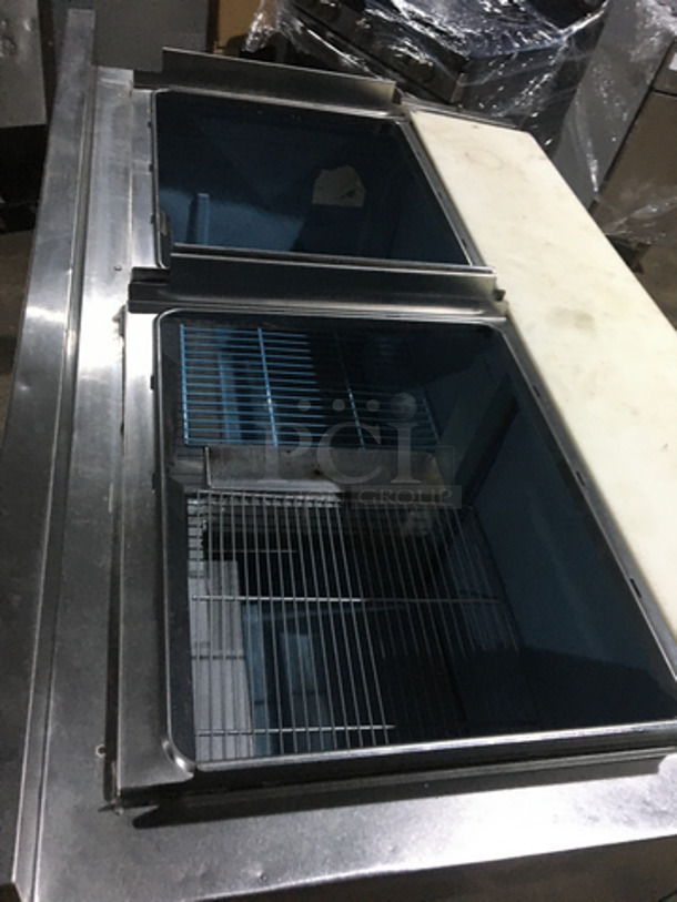Delfield Refrigerated 60 Inch Mega Top Sandwich Prep Table! 115V 1 Phase! On Casters! - Image 5 of 9