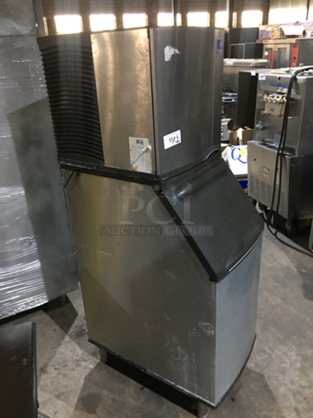 Manitowoc Commercial Ice Making Machine! With Bin! All Stainless Steel Body! Model SY0424A Serial 110086946! 115V 1Phase! On Legs! 2 X Your Bid! Makes One Unit! - Image 2 of 8