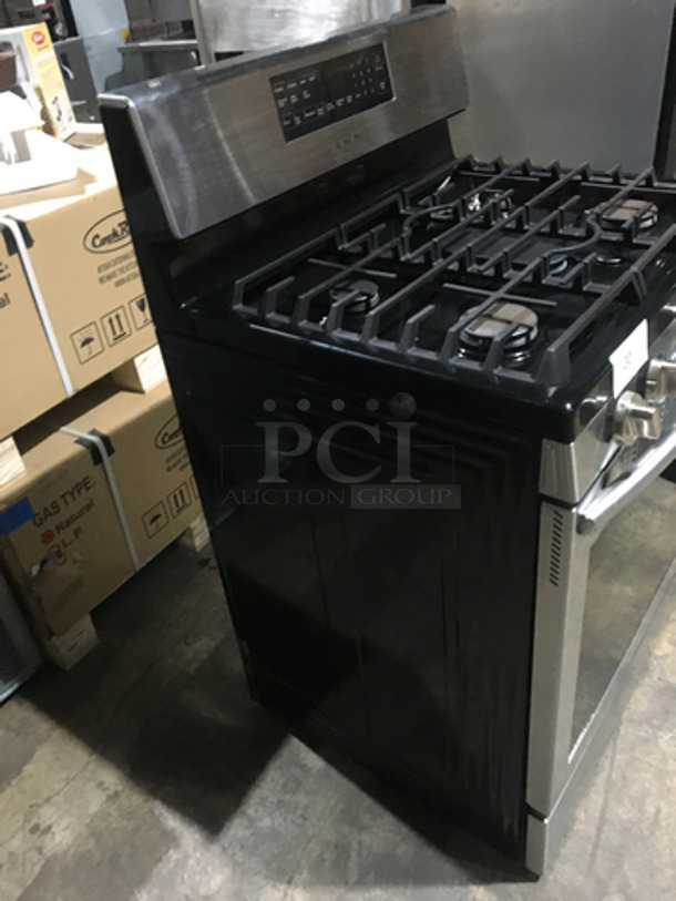 Samsung Natural Gas Powered 5 Burner Stove! With Digital Controls! With Full Size Oven Underneath! All Stainless Steel! - Image 3 of 9
