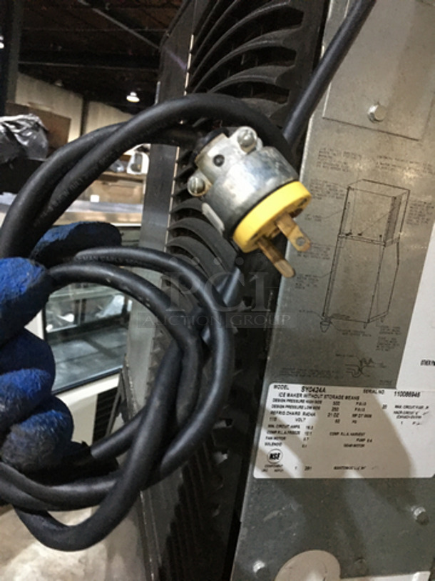 Manitowoc Commercial Ice Making Machine! With Bin! All Stainless Steel Body! Model SY0424A Serial 110086946! 115V 1Phase! On Legs! 2 X Your Bid! Makes One Unit! - Image 8 of 8