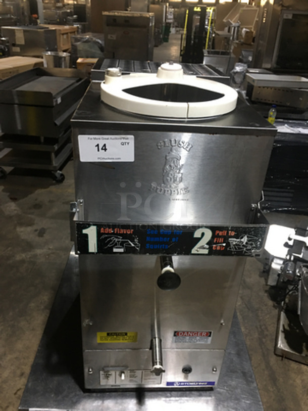 Stoelting Commercial Counter Top Air Cooled Slush Machine! All Stainless Steel! Model 100C37 Serial 185603U! 115V 1 Phase!
