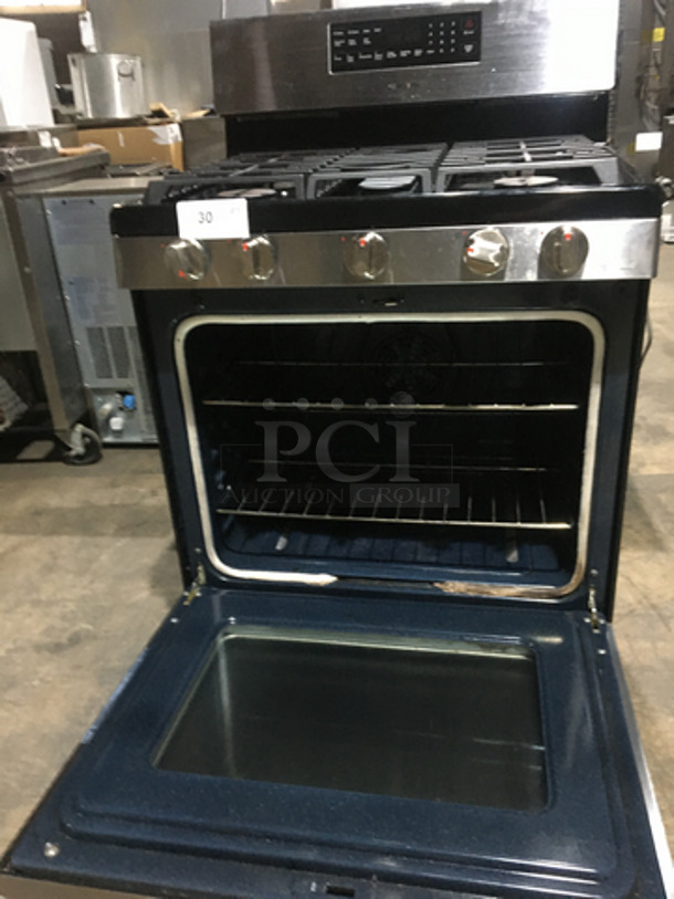 Samsung Natural Gas Powered 5 Burner Stove! With Digital Controls! With Full Size Oven Underneath! All Stainless Steel! - Image 7 of 9