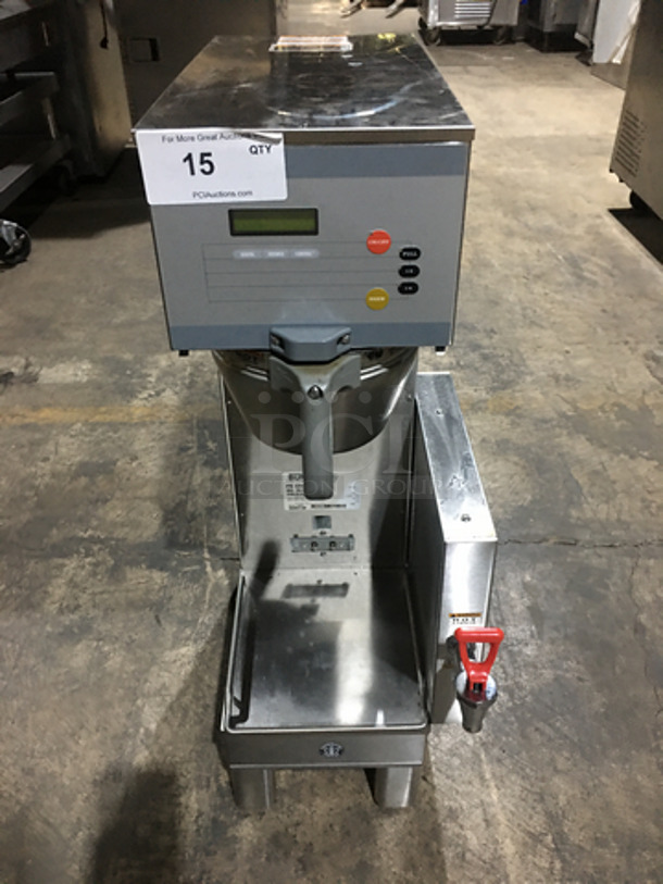 Bunn Commercial Countertop Coffee Brewing Machine! With Hot Water Dispenser! All Stainless Steel! Model ISINGLESHDBC Serial SNG0037180! 120/208V 1Phase! - Image 1 of 8