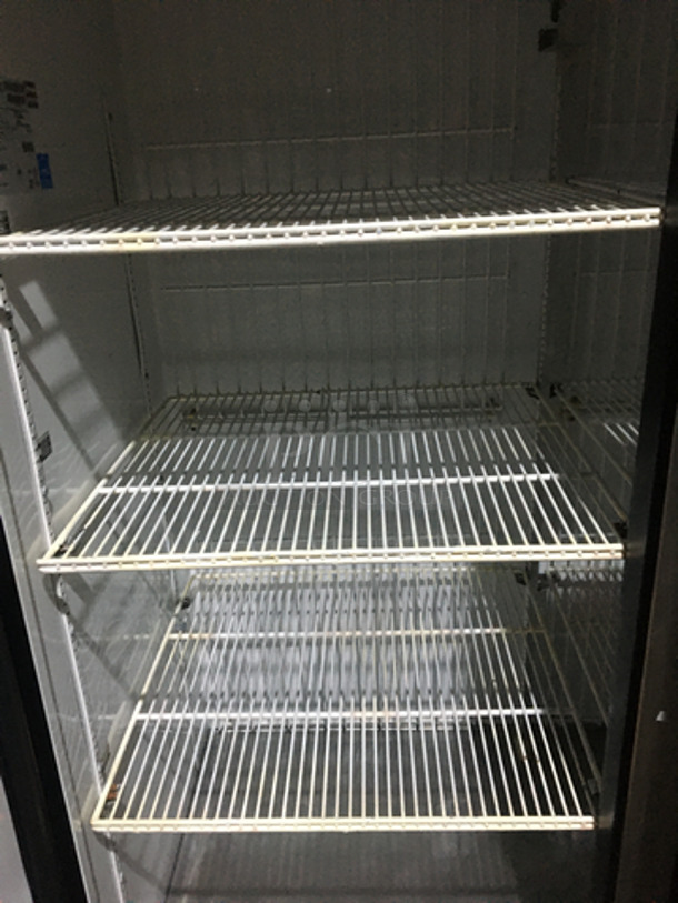 Great! True 2 Door Heavy Duty Commercial Stainless Steel Reach In Freezer! With Poly Coated Racks! Model T49F Serial 7692658! 115V 1 Phase! On Commercial Casters! Working When Removed! - Image 6 of 10