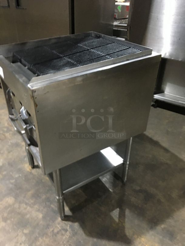 Sweet! Jade Range Natural Gas Powered Commercial Char Grill! On Equipment Stand! With Underneath Storage Space! On Legs! - Image 2 of 9