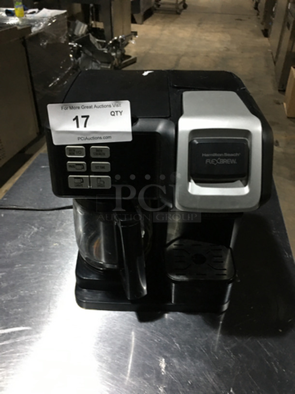 Hamilton Beach Countertop Coffee Brewing Machine! Flex Brew Series! Brews Regular Coffee Grounds & Coffee Cups! - Image 1 of 8