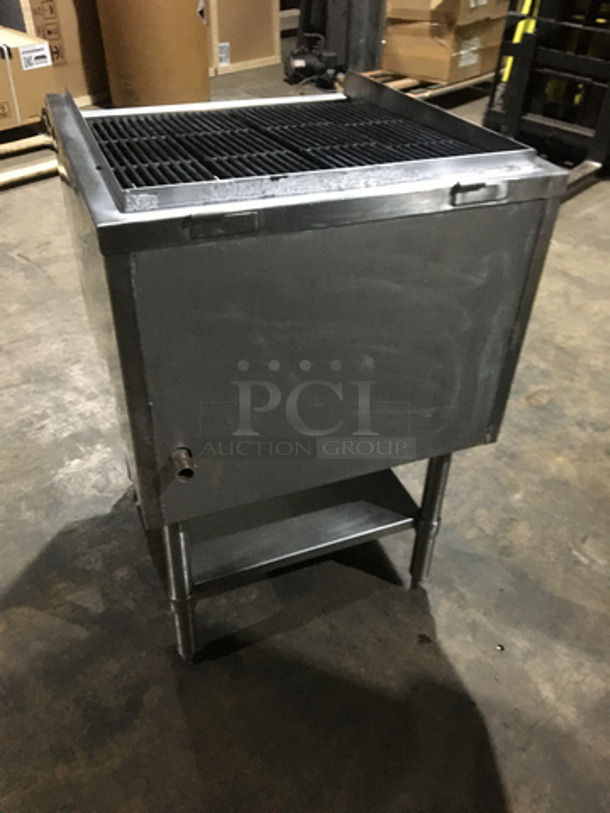 Sweet! Jade Range Natural Gas Powered Commercial Char Grill! On Equipment Stand! With Underneath Storage Space! On Legs! - Image 3 of 9