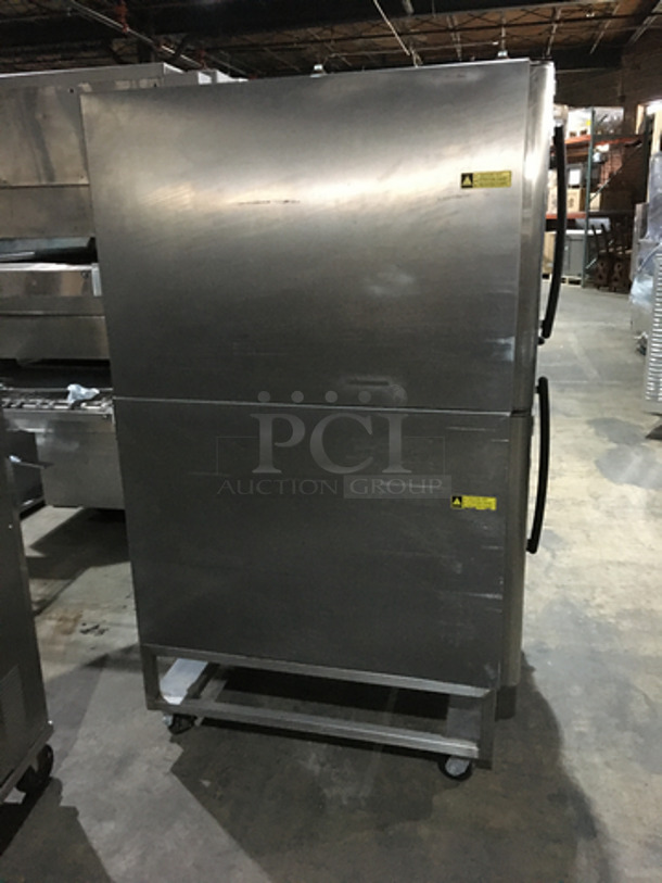Baxter Commercial Natural Gas Powered Double Deck Convection Oven! With View Through Doors! All Stainless Steel! On Casters! 2 X Your Bid! Makes Ones Unit! - Image 3 of 10