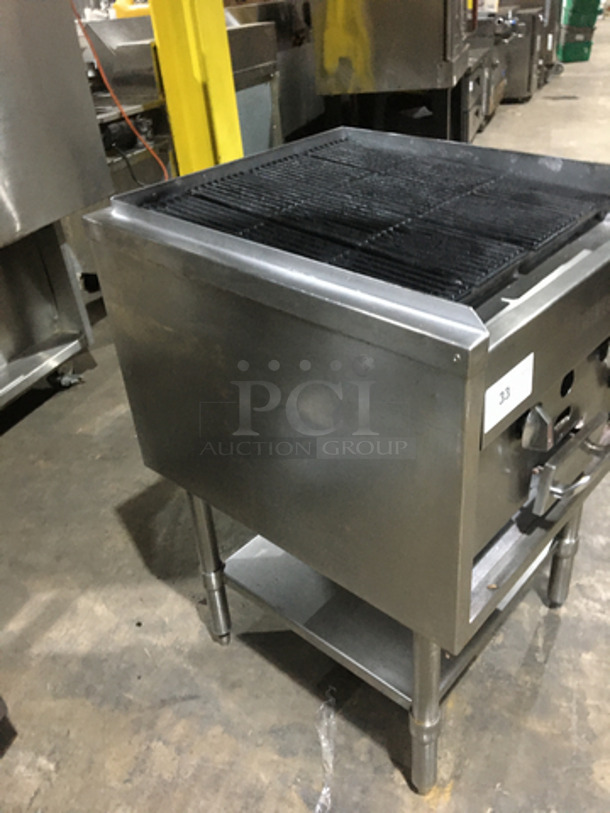 Sweet! Jade Range Natural Gas Powered Commercial Char Grill! On Equipment Stand! With Underneath Storage Space! On Legs! - Image 4 of 9