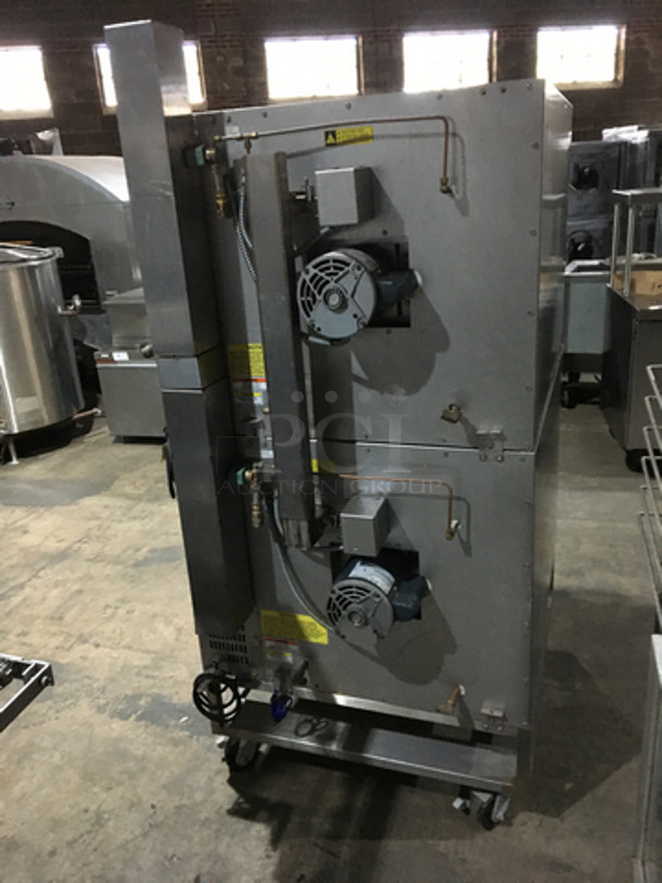 Baxter Commercial Natural Gas Powered Double Deck Convection Oven! With View Through Doors! All Stainless Steel! On Casters! 2 X Your Bid! Makes Ones Unit! - Image 4 of 10