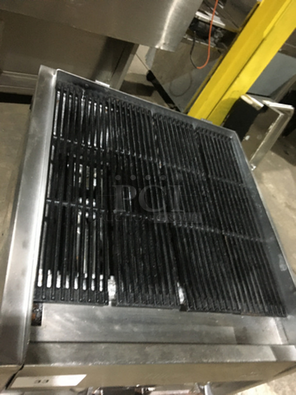 Sweet! Jade Range Natural Gas Powered Commercial Char Grill! On Equipment Stand! With Underneath Storage Space! On Legs! - Image 5 of 9