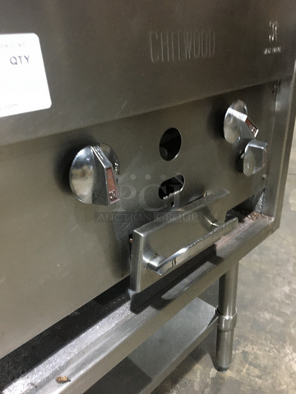 Sweet! Jade Range Natural Gas Powered Commercial Char Grill! On Equipment Stand! With Underneath Storage Space! On Legs! - Image 7 of 9