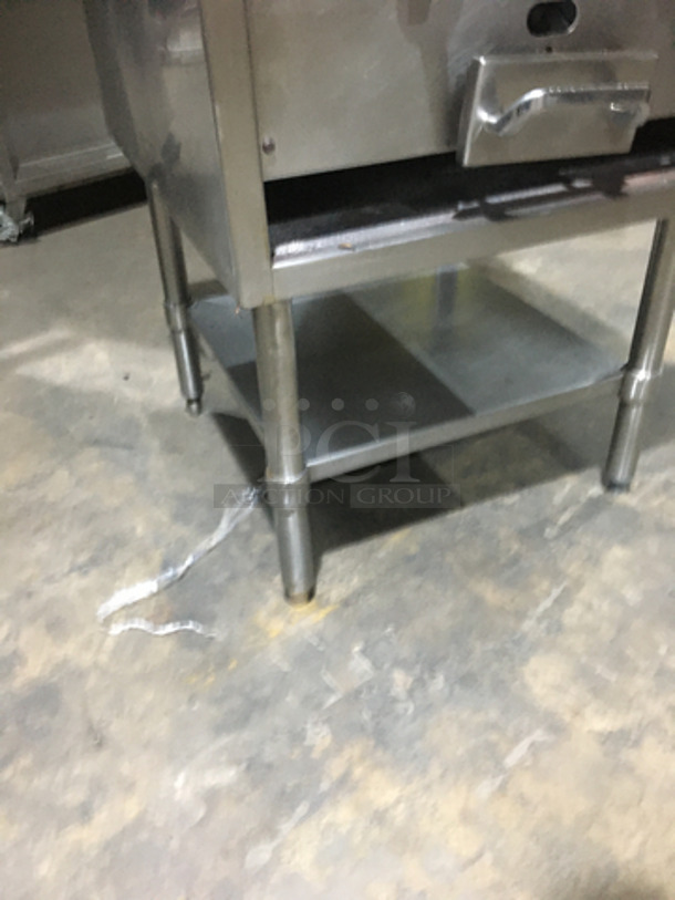 Sweet! Jade Range Natural Gas Powered Commercial Char Grill! On Equipment Stand! With Underneath Storage Space! On Legs! - Image 8 of 9