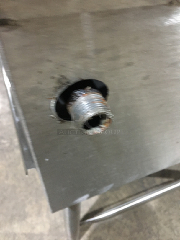 All Stainless Steel Natural Gas Powered Floor Style Single Burner Wok Range! With Backsplash! On Legs! - Image 7 of 8