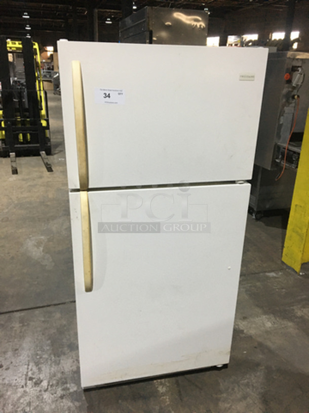 Frigidaire Upright Reach In Cooler! With Freezer Section On Top! With Poly Coated Racks! Model FFHI1513LQ2 Serial BA02225451! 