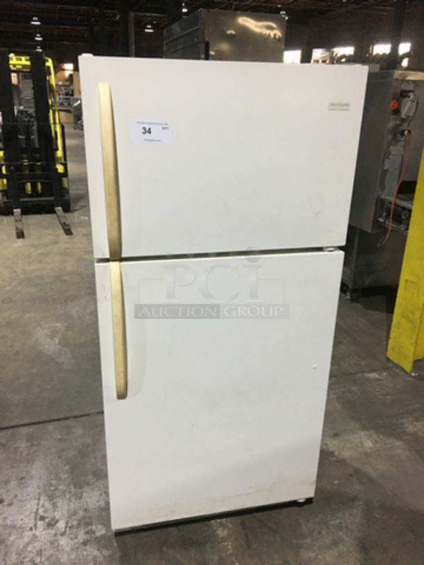 Frigidaire Upright Reach In Cooler! With Freezer Section On Top! With Poly Coated Racks! Model FFHI1513LQ2 Serial BA02225451!  - Image 1 of 7