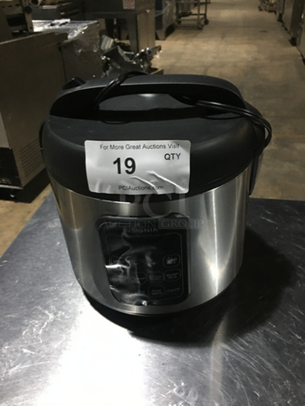 Insignia Countertop 20 Cup Rice Cooker! All Stainless Steel! Model NSRC20CSS1! 120V! - Image 1 of 7