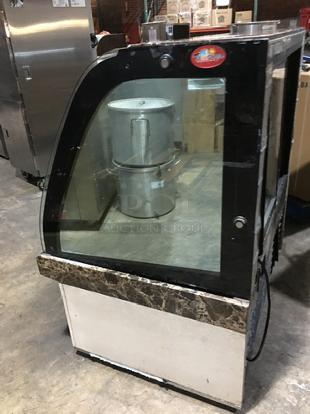 Fab! Kinco Refrigerated Bakery Display Show Case! With Front Curved Glass! With Marble Top! With 2 Sliding Back Doors! Model NSRM3A! 220V 1Phase! - Image 2 of 8
