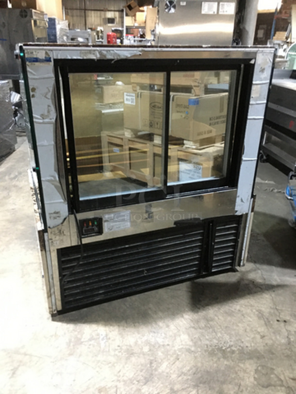 Fab! Kinco Refrigerated Bakery Display Show Case! With Front Curved Glass! With Marble Top! With 2 Sliding Back Doors! Model NSRM3A! 220V 1Phase! - Image 3 of 8