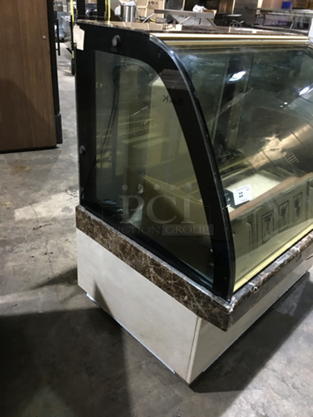 Fab! Kinco Refrigerated Bakery Display Show Case! With Front Curved Glass! With Marble Top! With 2 Sliding Back Doors! Model NSRM3A! 220V 1Phase! - Image 4 of 8