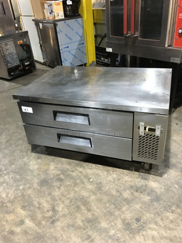 All Stainless Steel Commercial 2 Drawer Refrigerated Chef Base! 115V 1 Phase! On Commercial Casters! - Image 1 of 9