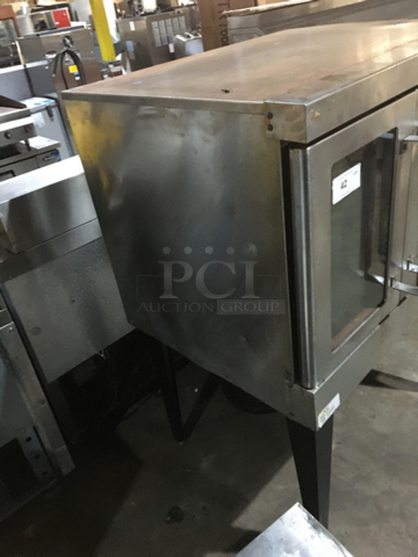 Vulcan Commercial Natural Gas Powered Single Deck Convection Oven! With View Through Doors! All Stainless Steel! On Legs! - Image 2 of 7